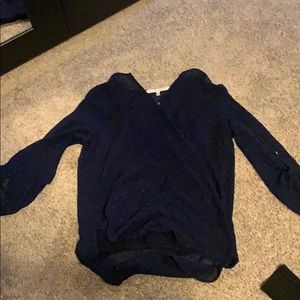 Navy blouse
